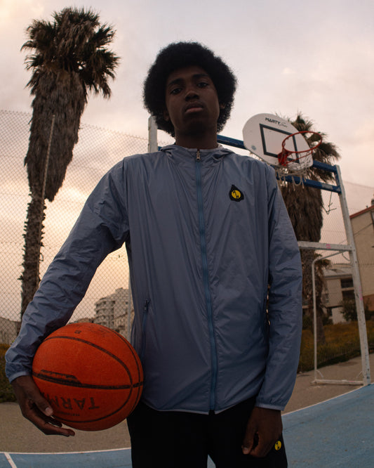 Veste Coupe-Vent Réversible Magagne Bleu Pastel/ Blanc