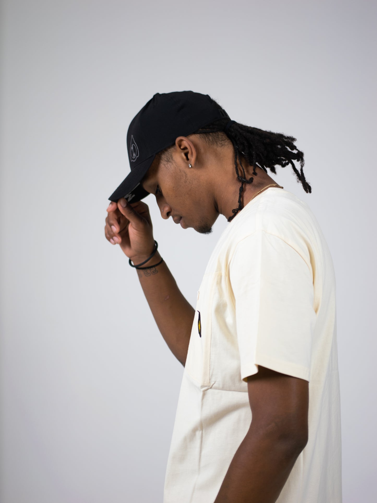 T-shirt Magagne Pocket Blanc 100% Cotton