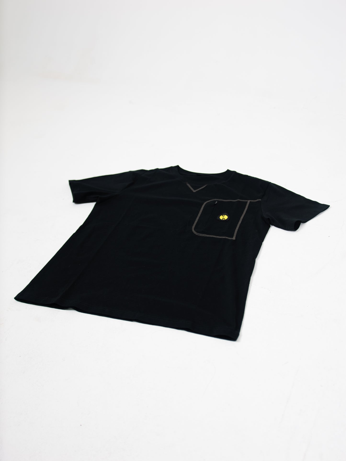 T-shirt Magagne Pocket Noir 100% Cotton