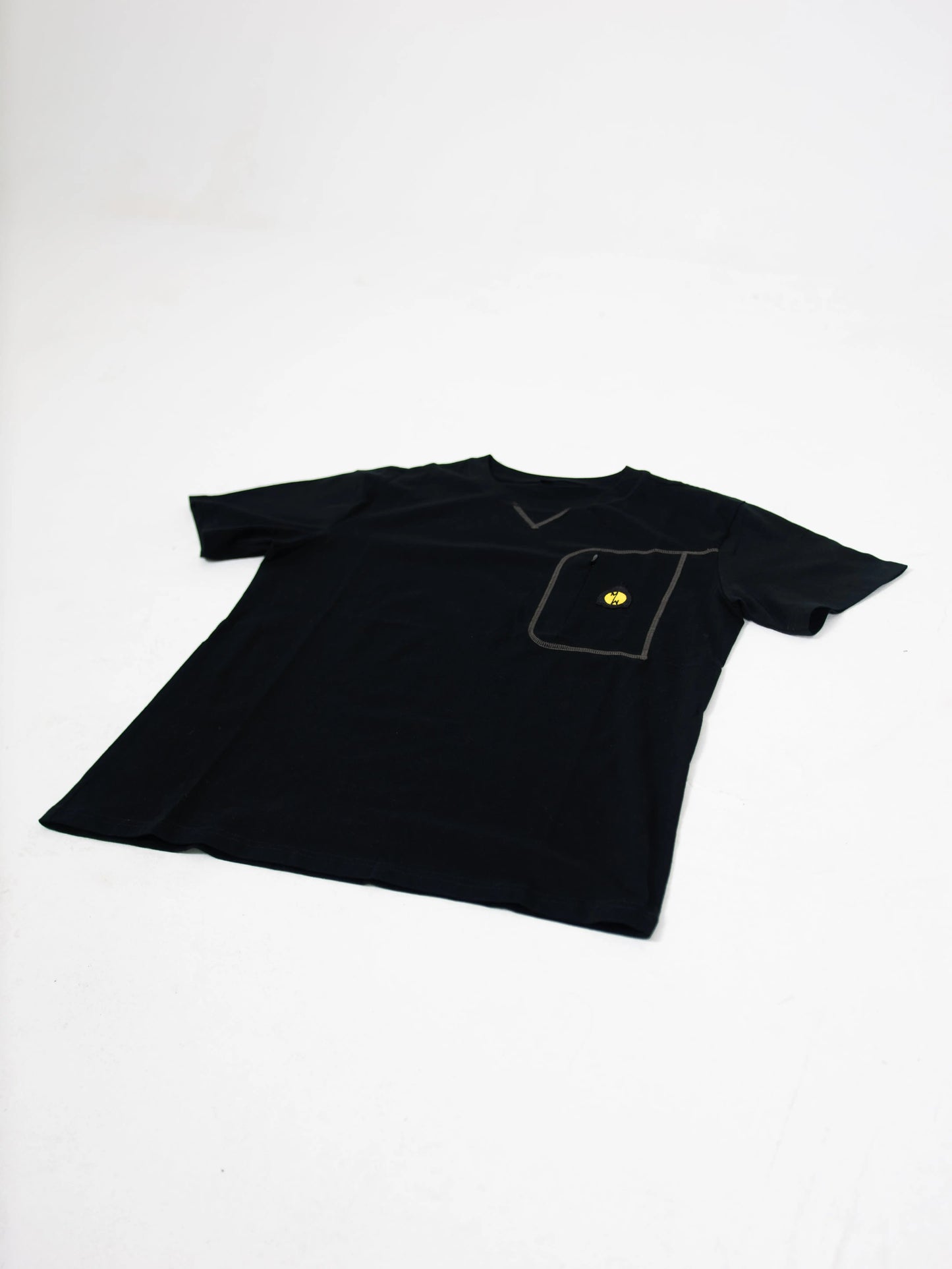 T-shirt Magagne Pocket Noir 100% Cotton Ma boutique